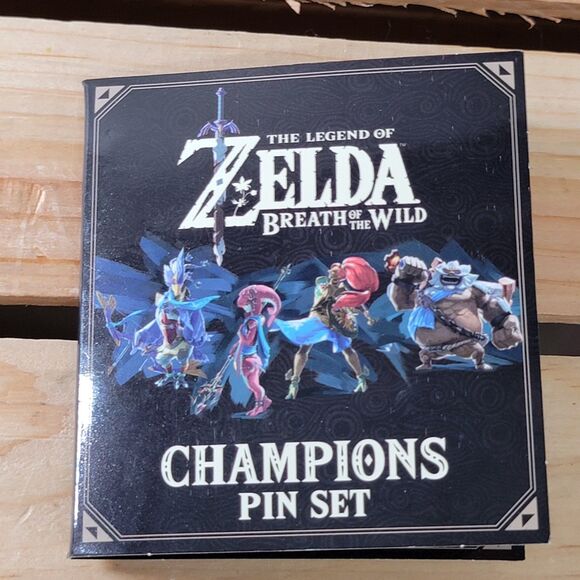 CultureFly Nintendo Legend Zelda Breath Of The Wild Champions 4 Enamel Pin Set - Picture 1 of 4